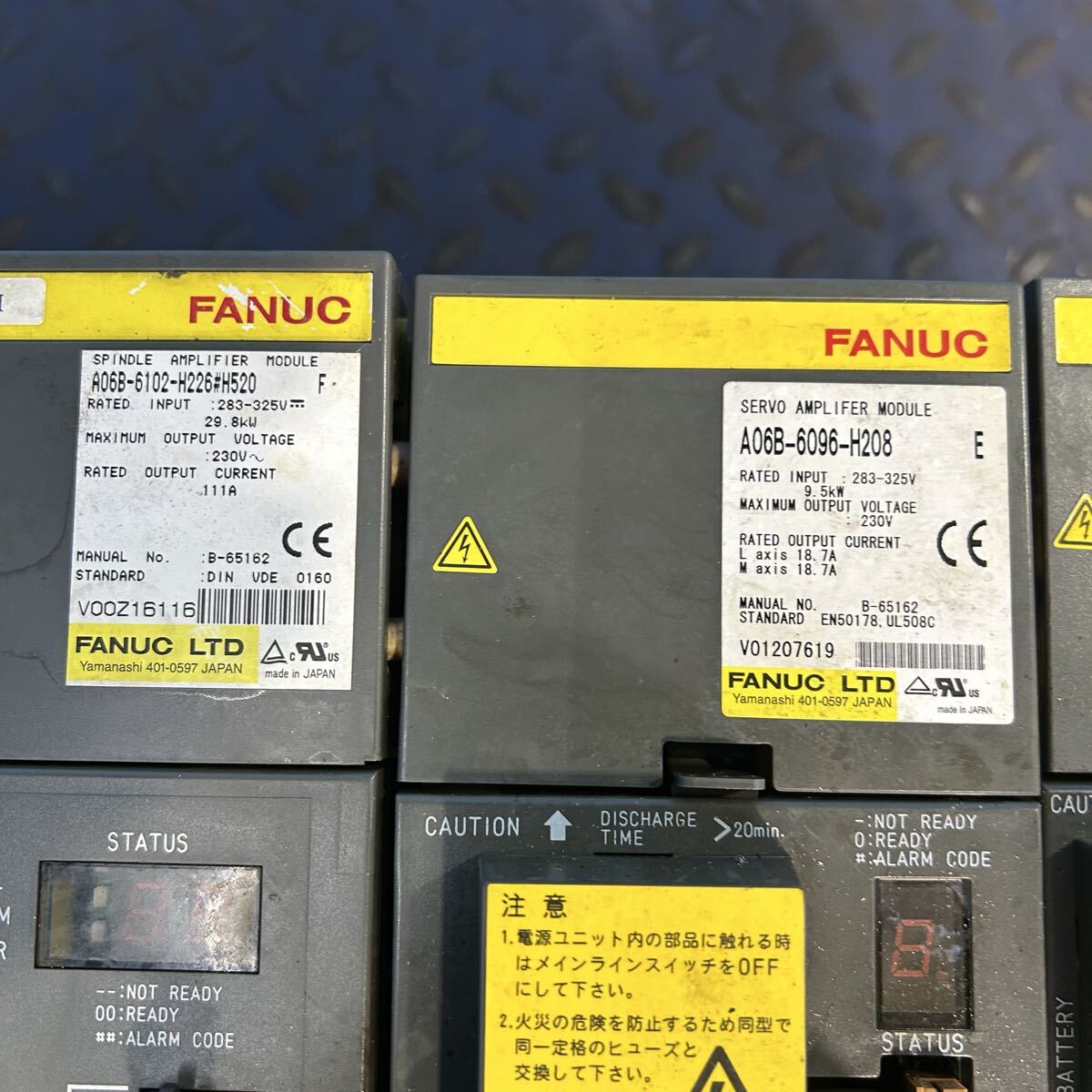 FANUC A06B-6087-H130 A06B-6102-H226 A06B-6096-H208 A06B-6096-H105 A06B-6096-H206 A02B-0238-B548 Electronic Components 6 pcs (for parts or not working) [o1219139118]