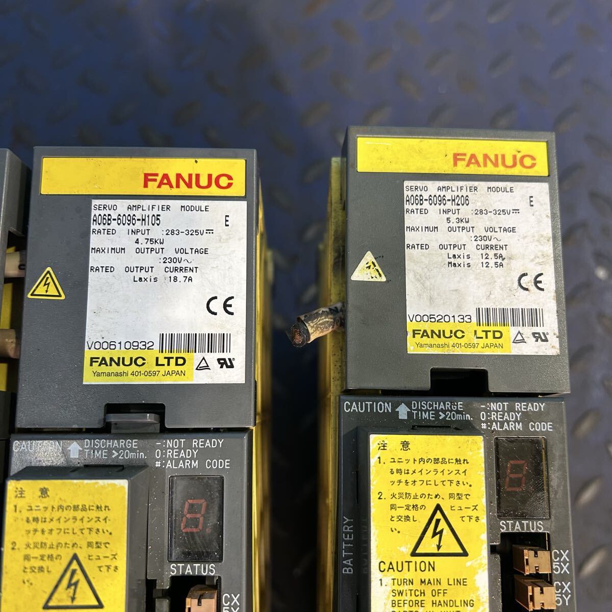 FANUC A06B-6087-H130 A06B-6102-H226 A06B-6096-H208 A06B-6096-H105 A06B-6096-H206 A02B-0238-B548 Electronic Components 6 pcs (for parts or not working) [o1219139118]
