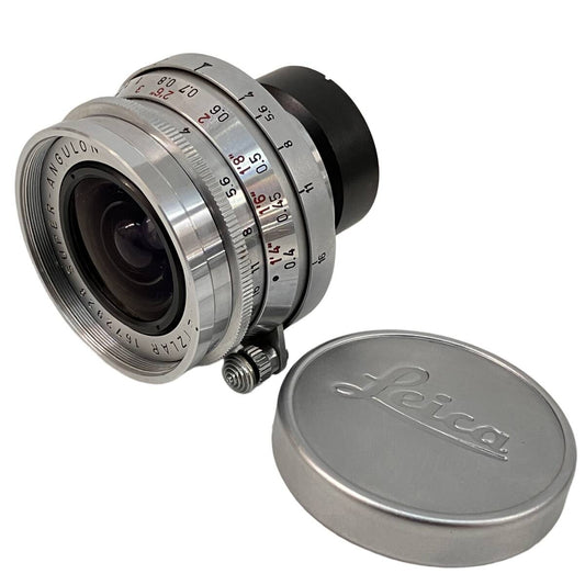 Leica SUPER ANGULON f4 21mm Lens with Hood Rare [n1219255698]