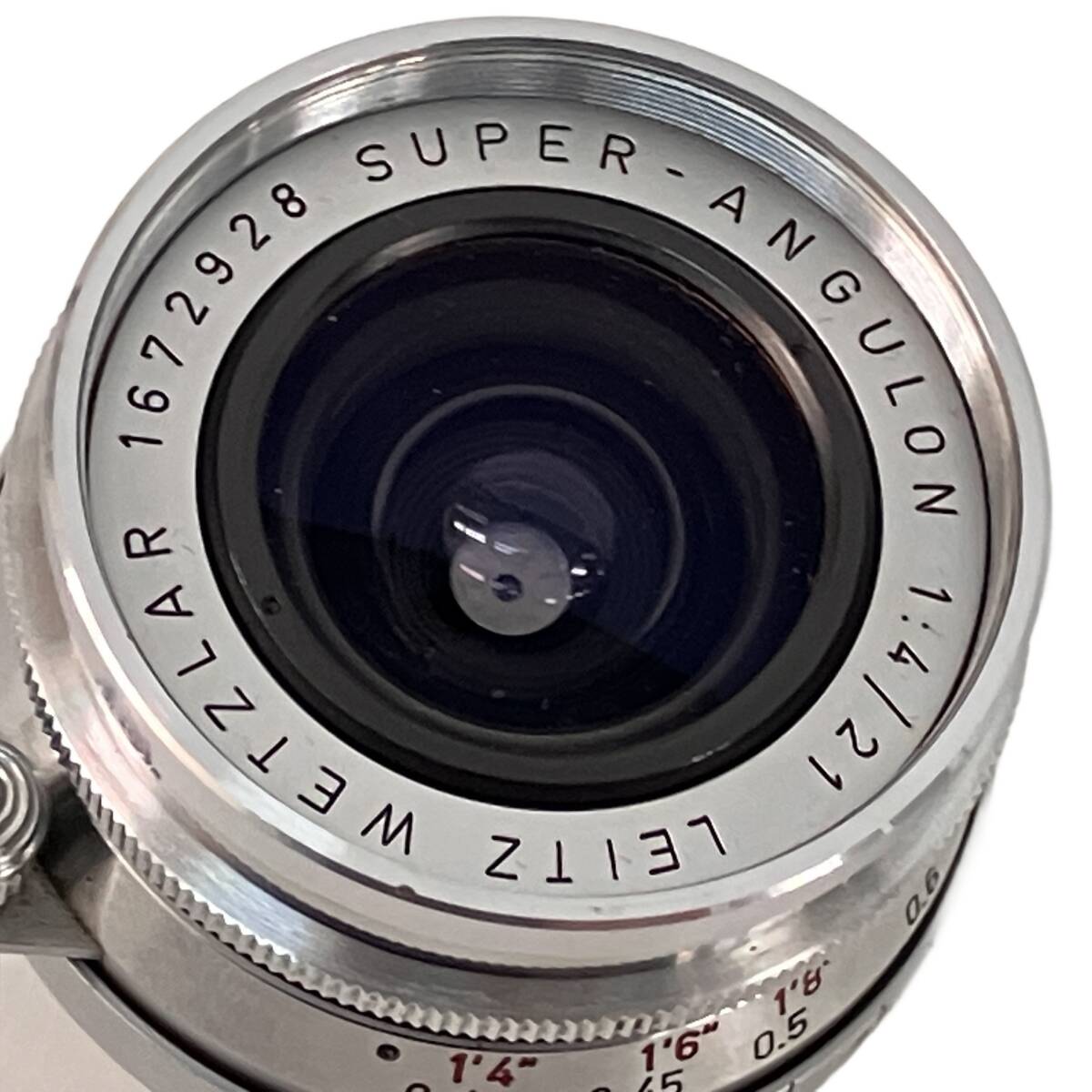 Leica SUPER ANGULON f4 21mm Lens with Hood Rare [n1219255698]