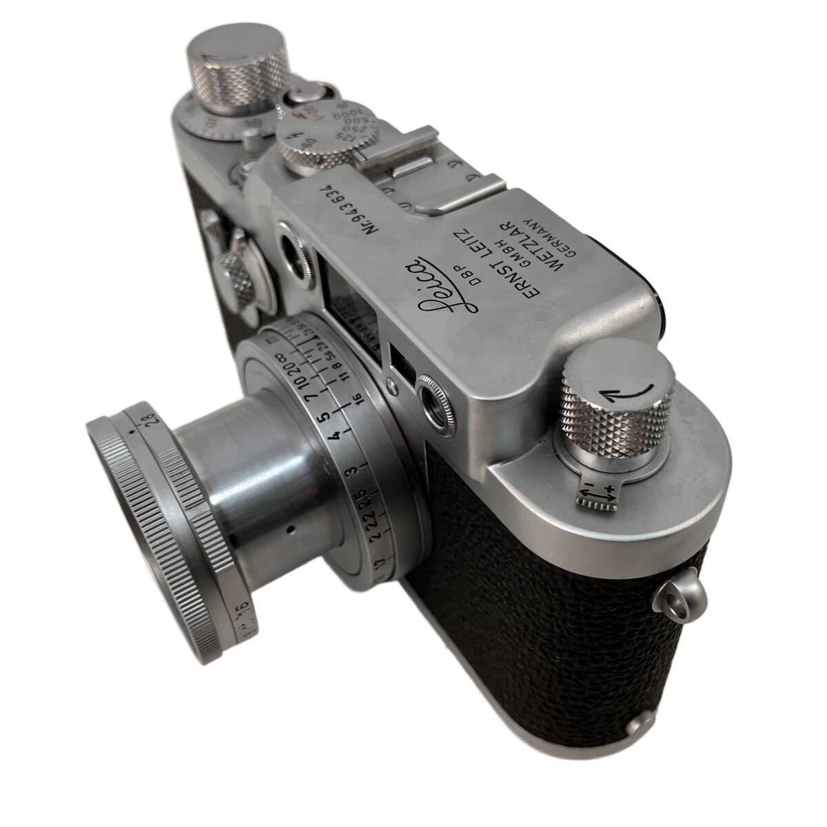 Leica Leitz IIIg Barnack Rangefinder Camera Elmar 5cm F2.8 Rare [t1219421731]