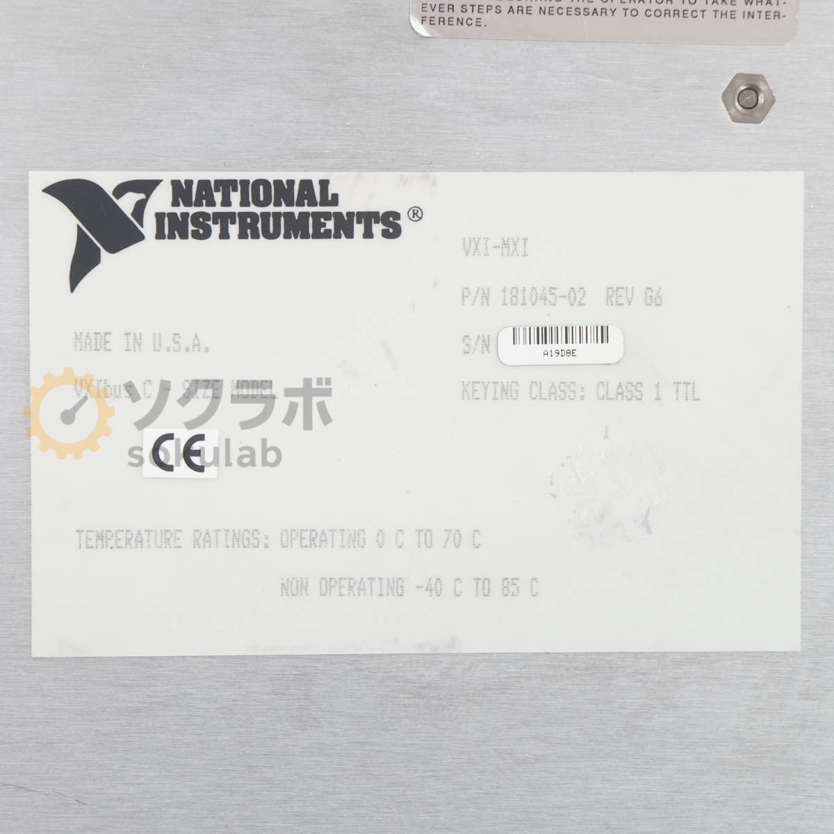 National Instruments VXI-MXI VXIbus C-SIZE Module [e1219497935]