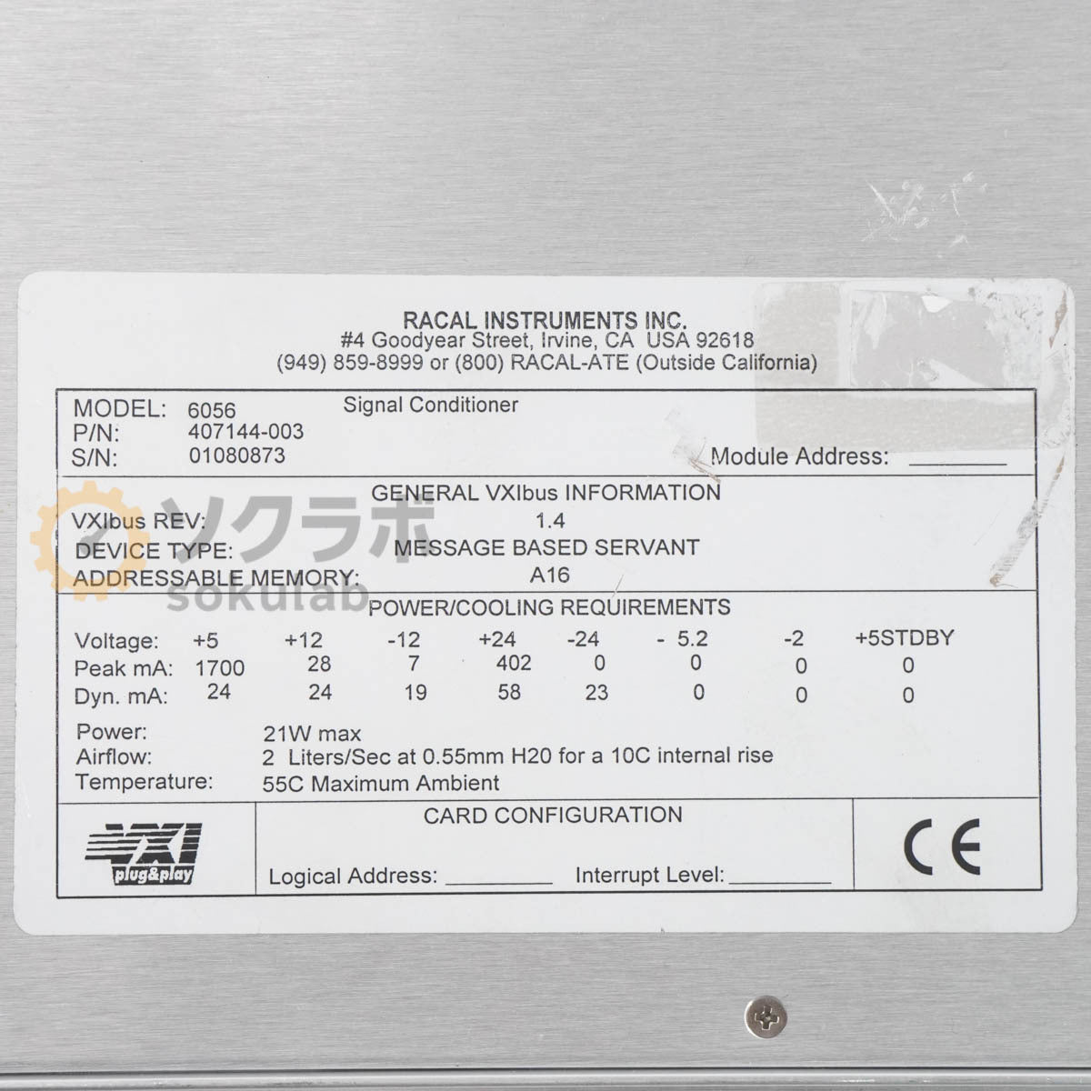 Racal Instruments 6056 VXIbus c Module Signal Conditioner [m1219509706]
