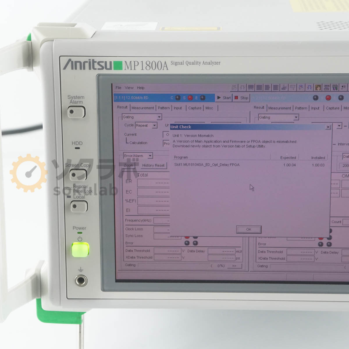 Anritsu MP1800A Signal Quality Analyzer OPT 001 002 015 MU181040A OPT 002 030 MU181800A [m1219863326]