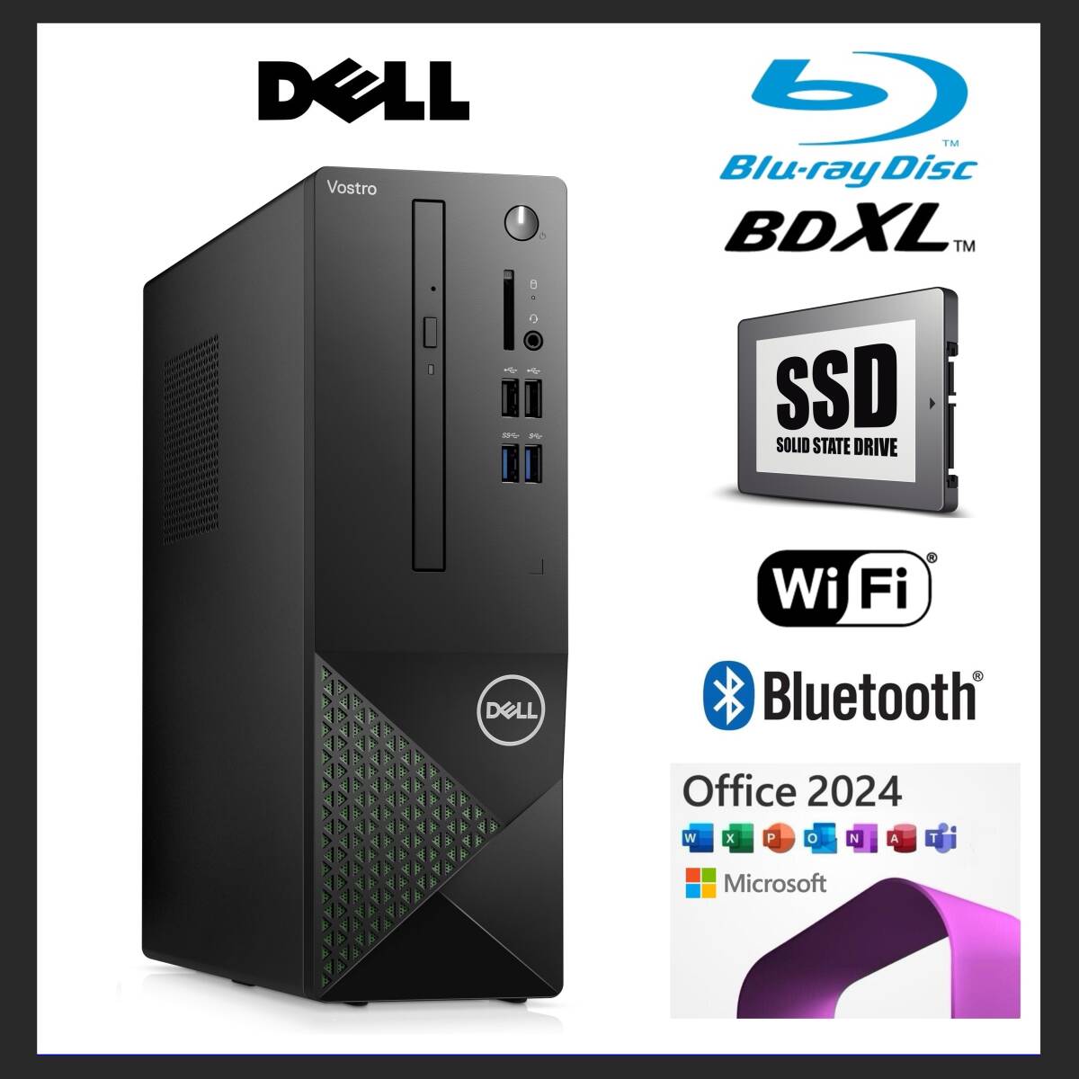 Intel Core i7-12700 Desktop Computer 12 Cores 32GB RAM 2TB SSD NVIDIA GT1030 Office 2024 Pro [e1220086634]