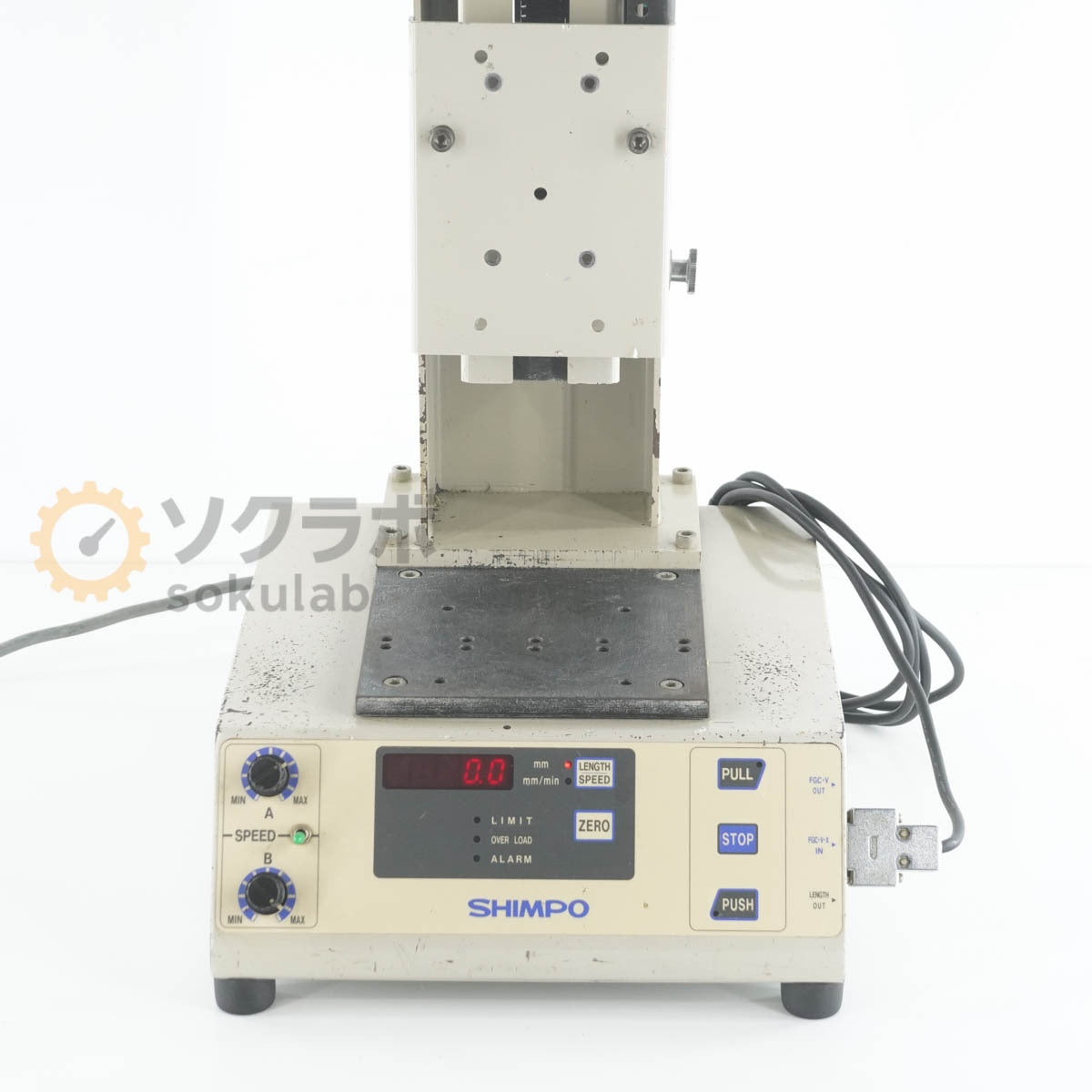 SHIMPO Nidec FGS-50V-L FORCE GAUGE TEST STAND Electric Force Gauge Stand Load Cell [d1220253828]