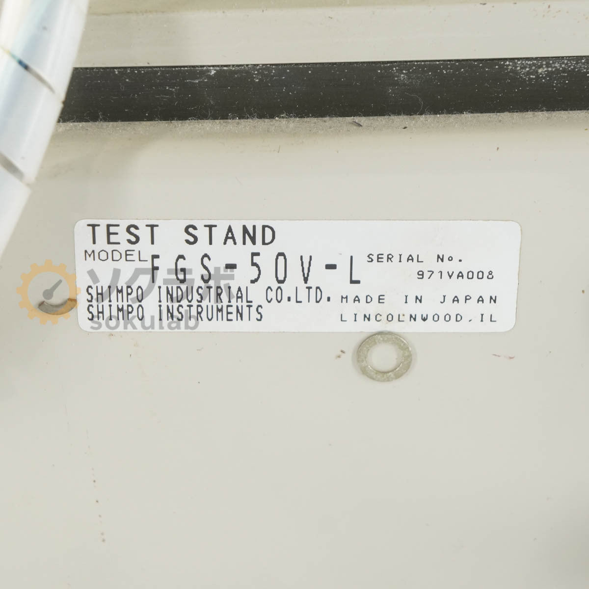 SHIMPO Nidec FGS-50V-L FORCE GAUGE TEST STAND Electric Force Gauge Stand Load Cell [d1220253828]