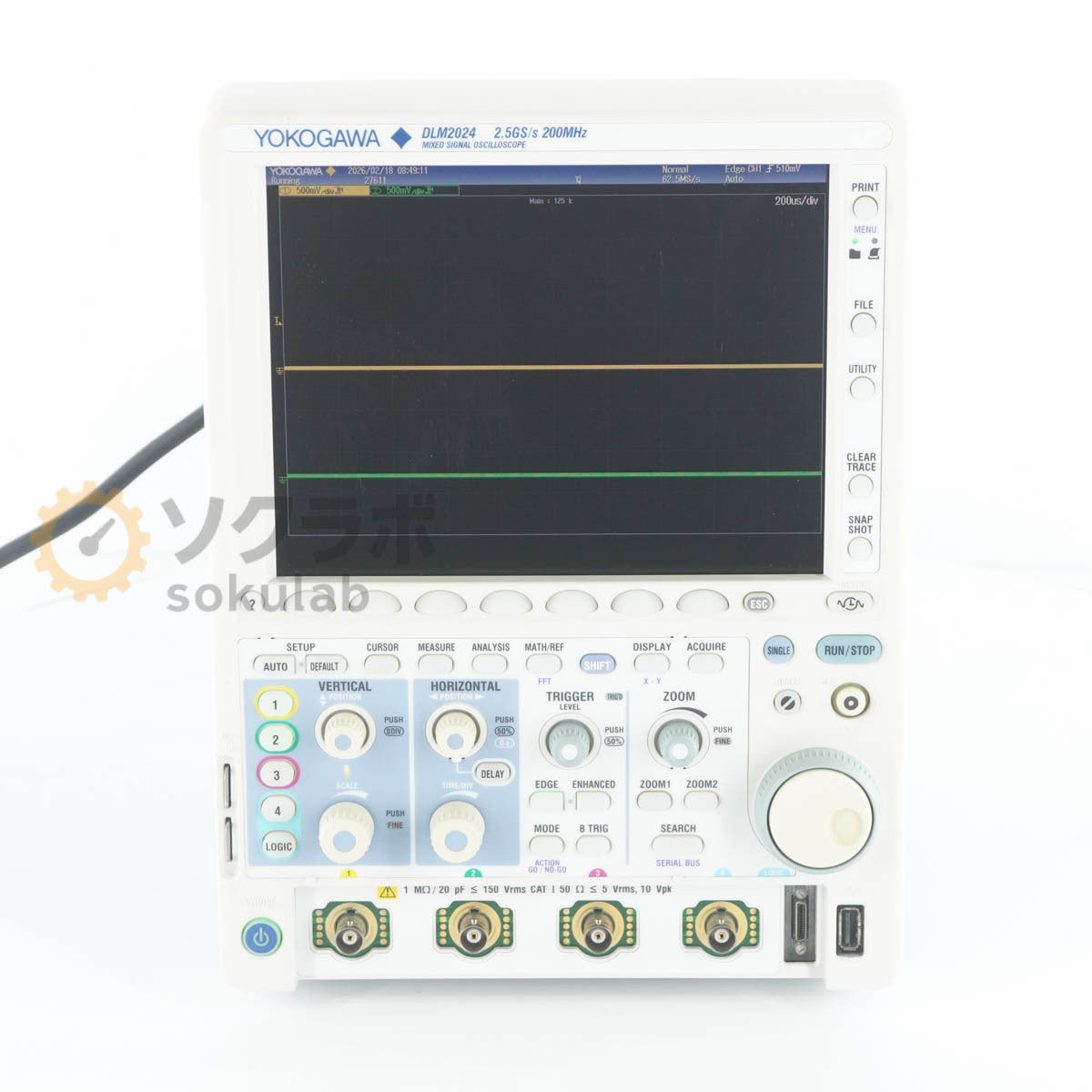Yokogawa DLM2024 710110-M-HJ/B5/P4/C11/C8/7N DLM2000 Mixed Signal Oscilloscope 200MHz 2.5GS/s [x1220246499]