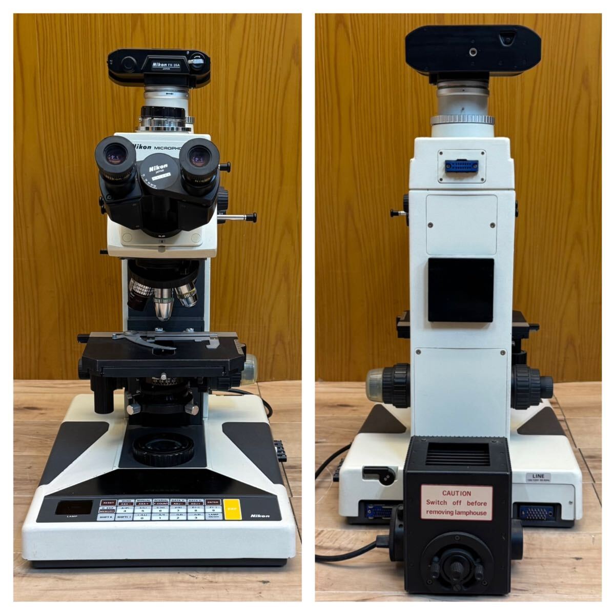 Nikon Microphot-FX Optical Microscope with Eyepiece and Objective Lenses [o1224155858]