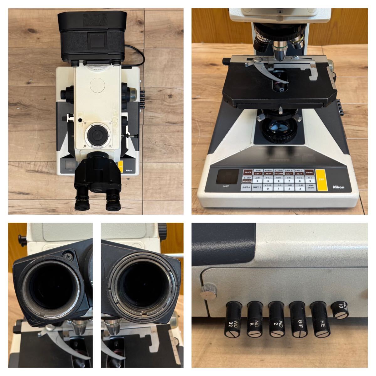 Nikon Microphot-FX Optical Microscope with Eyepiece and Objective Lenses [o1224155858]