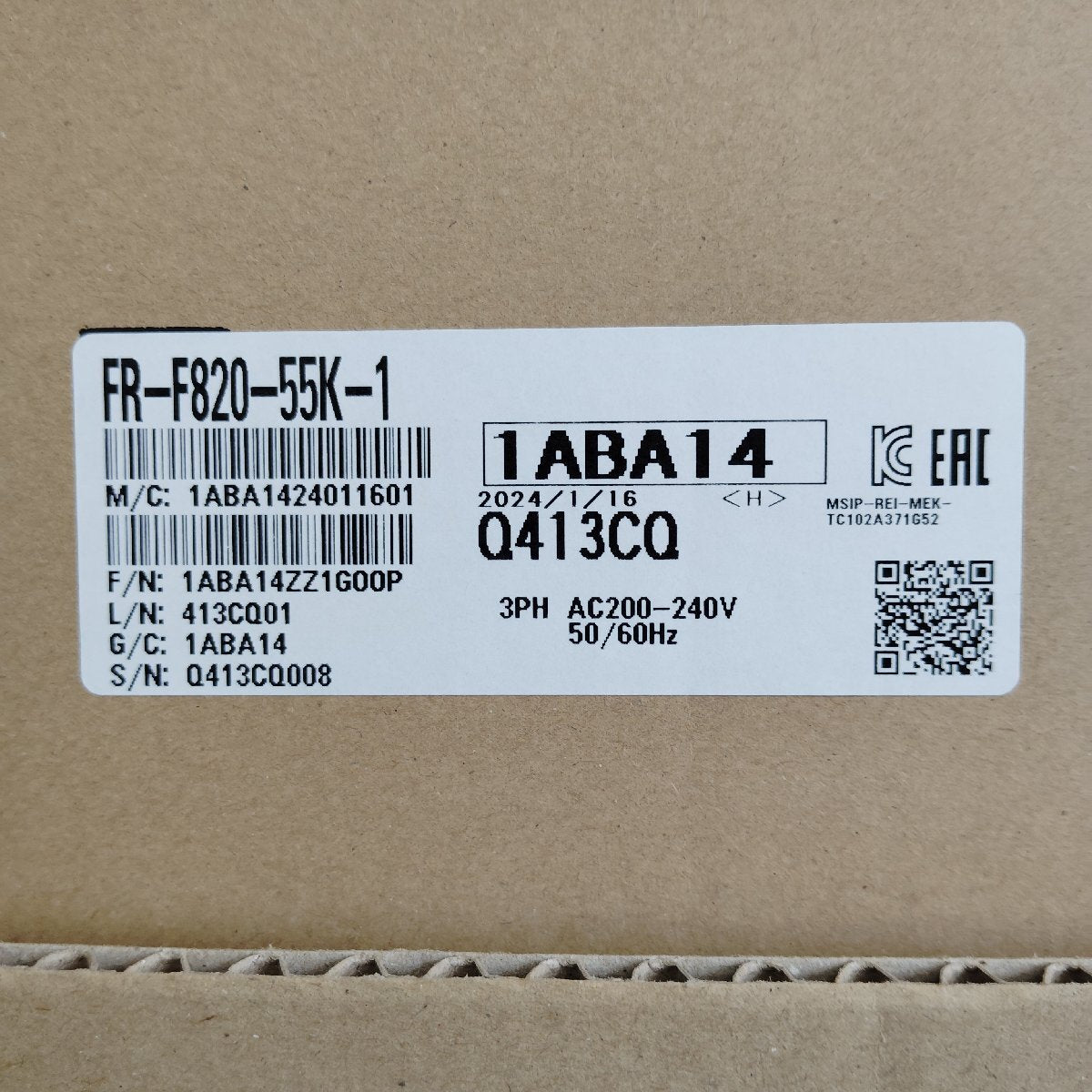 Mitsubishi Electric FR-F820-55K-1 Inverter (open box) [w1225093863]