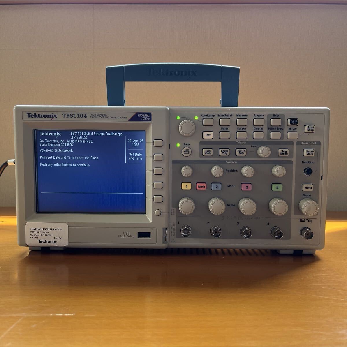 Tektronix TBS1104 Four Channel Digital Storage Oscilloscope with Power Cable [g1227180297]