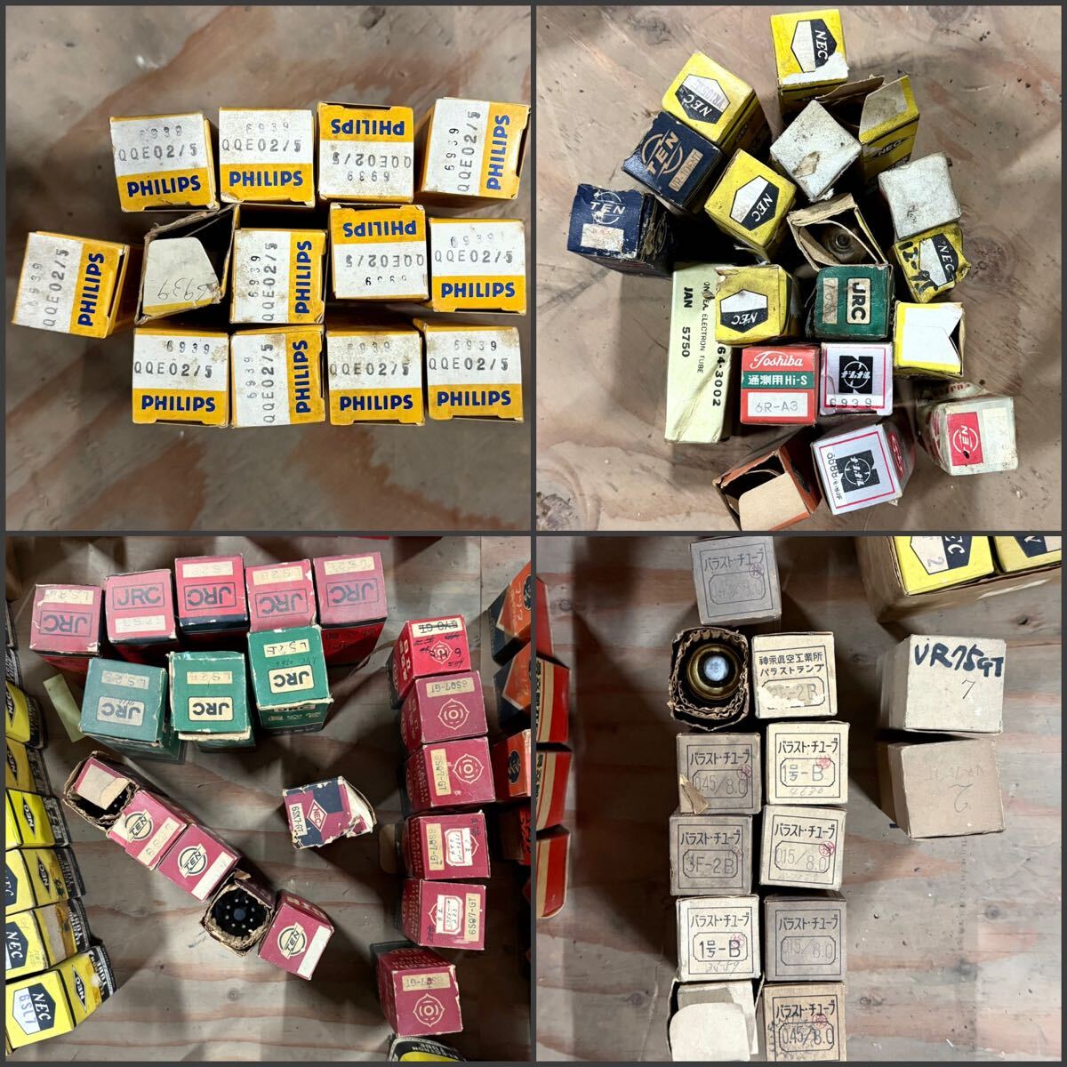 Hitachi RCA Toshiba Mazda NEC Mitsubishi National JRC Vacuum Tubes Lot of 270+ Unverified (untested) [v1228542444]