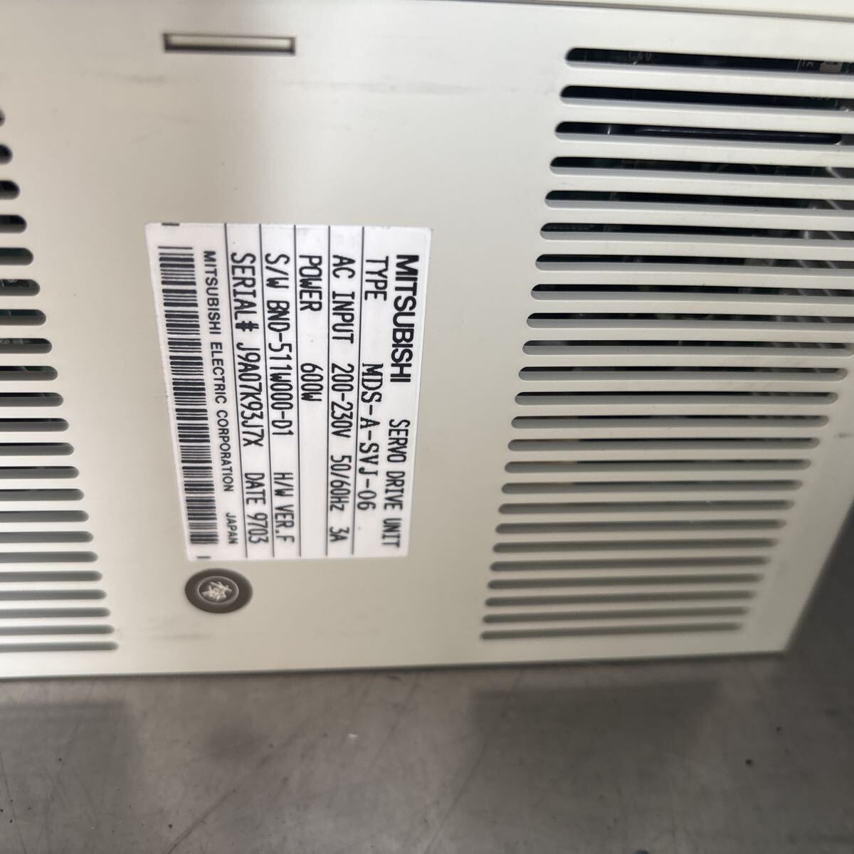 Mitsubishi Electric ff2540 Servo Amplifier (as-is) [t1231343675]