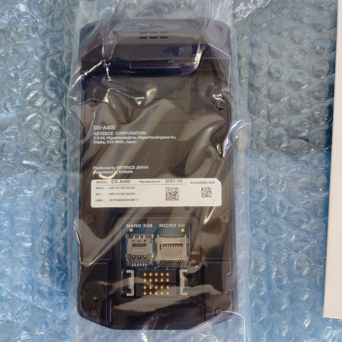 Keyence DX-A400 Handheld Terminal Set 4 pcs, DX-UC4 1 pc, OP-87724 4 pcs, OP-99011 1 pc (open box) [q1232075101]