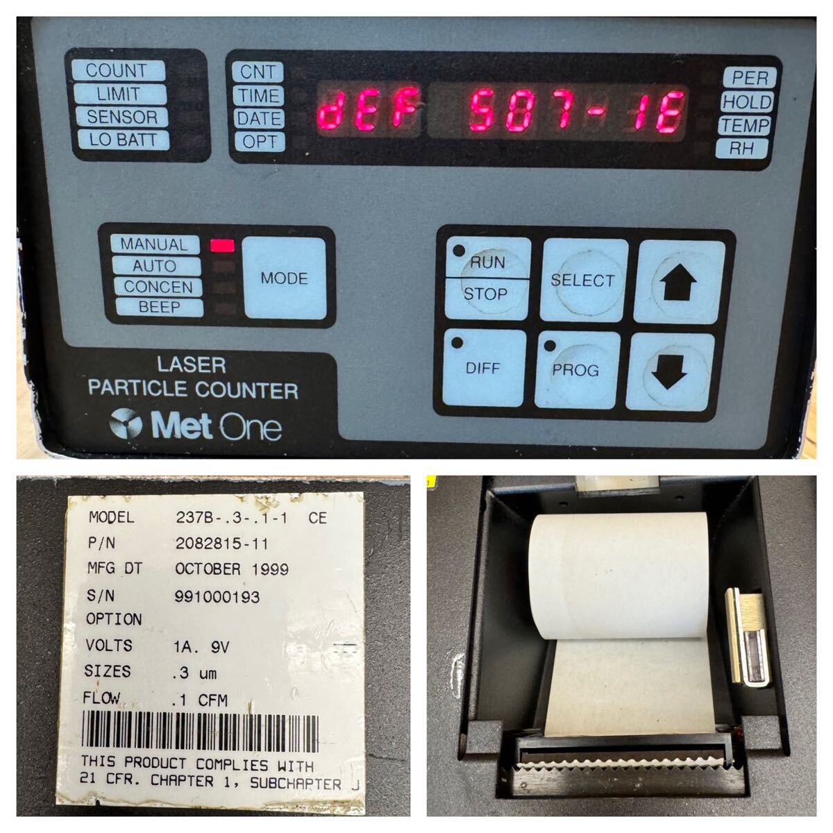 Met One 237B Laser Particle Counter [k1235650205]