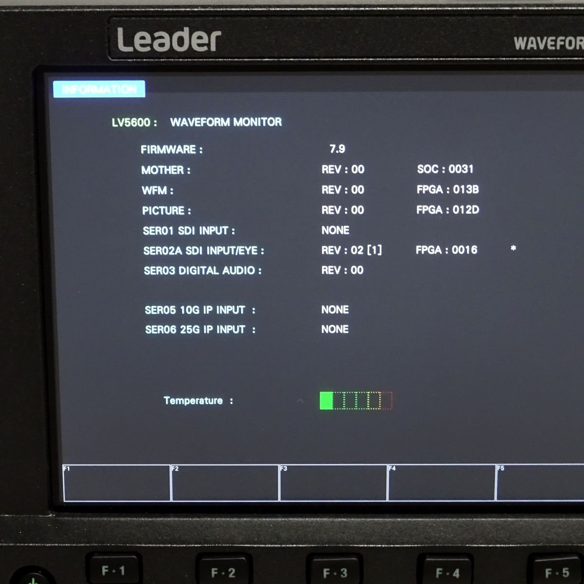 Leader LV5600 Waveform Monitor 4K 12G-SDI [h1237463477]