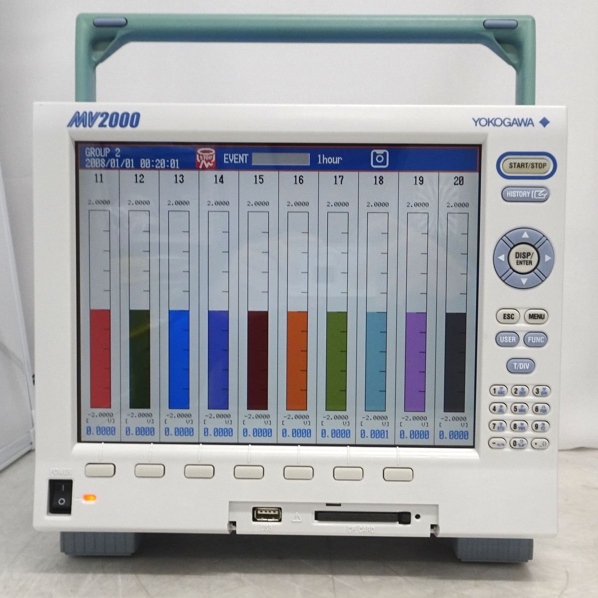 Yokogawa MV2000 MV2020-1-4-1-2-1M Portable Recorder (as-is) [h1237460991]