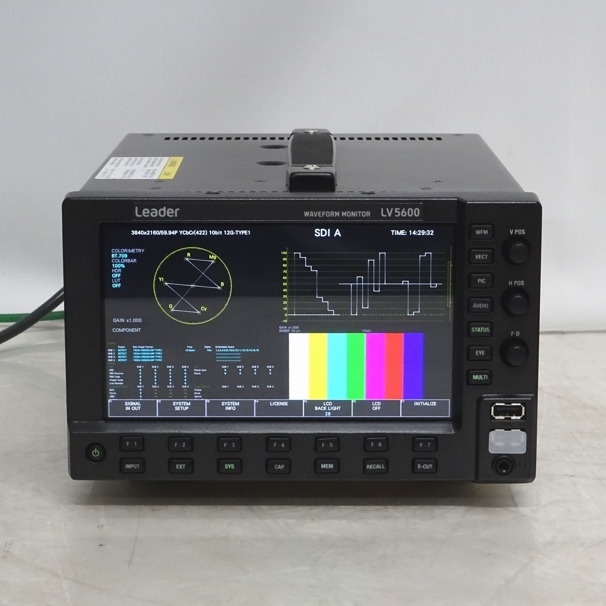 Leader LV5600 Waveform Monitor 4K 12G-SDI [h1237463477]