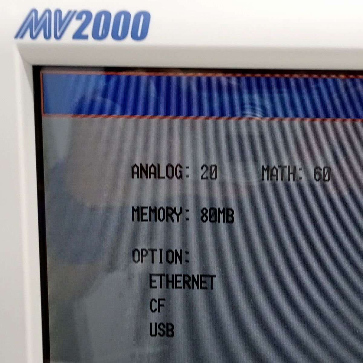 Yokogawa MV2000 MV2020-1-4-1-2-1M Portable Recorder (as-is) [h1237460991]