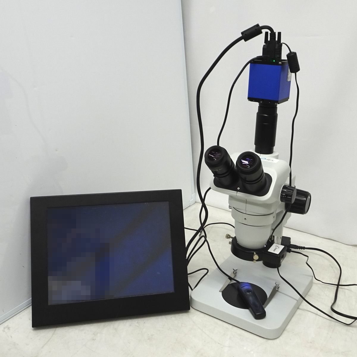 MICRONET YS05Z Stereo Microscope with Ring Light and Camera & 12 LCD Monitor [s1238660232]