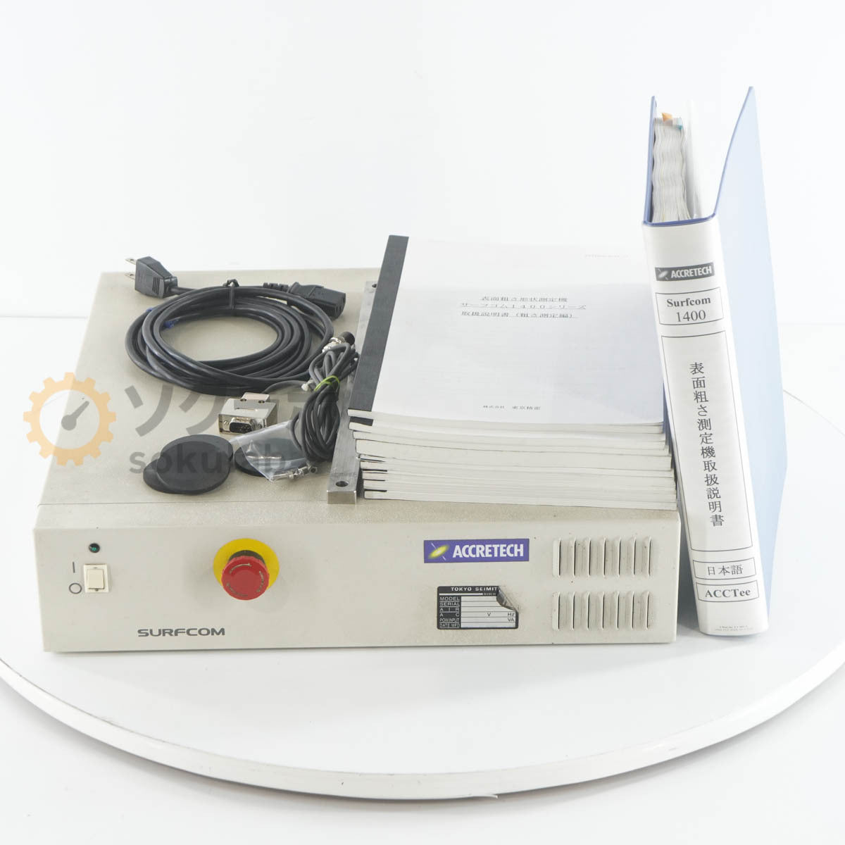 TOKYO SEIMITSU SURFCOM 1400D Surface Roughness Tester with Power Cord and Manual [t1238905424]
