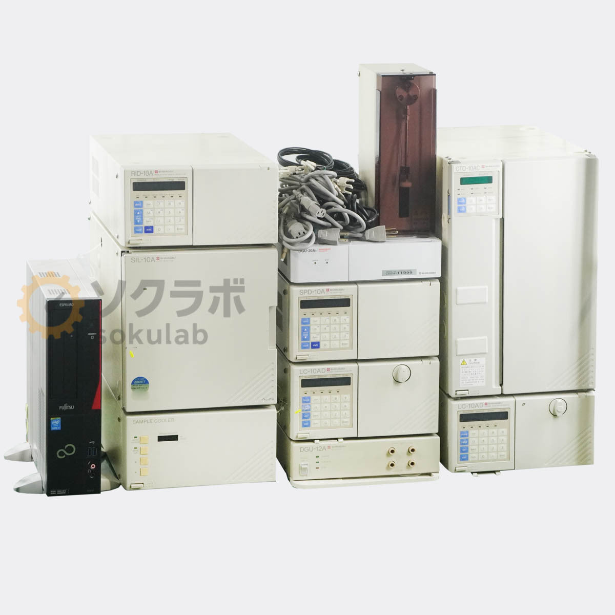 Shimadzu HPLC System LC-10AD SPD-10A RID-10A SIL-10A CTO-10AC [b1239172278]