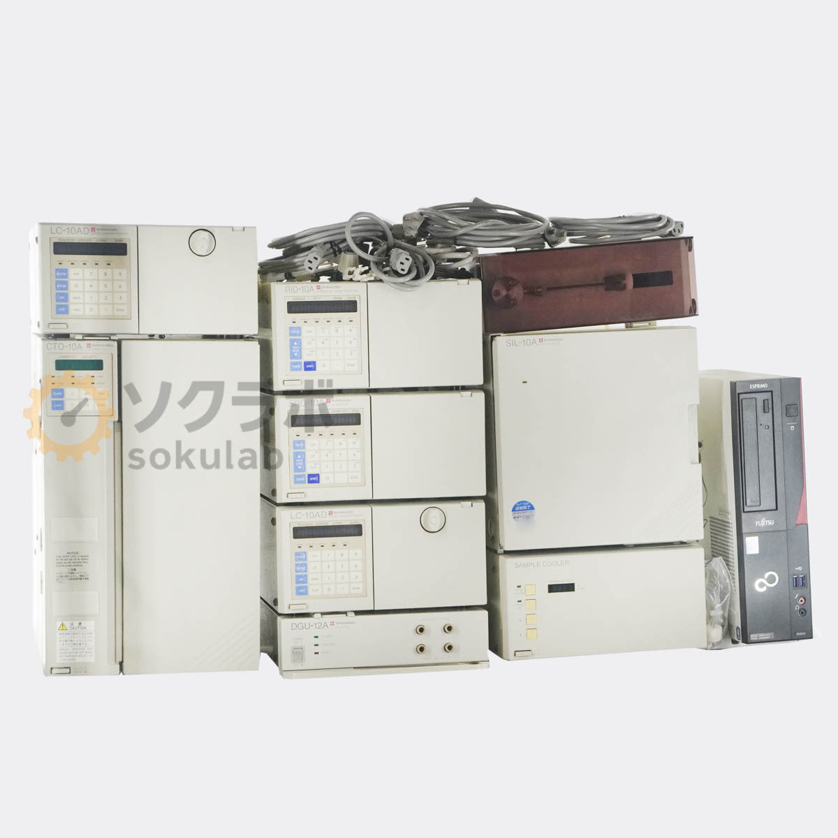 Shimadzu HPLC System LC-10AD CTO-10A RID-10A SPD-10A SIL-10A DGU-12A [o1239190955]
