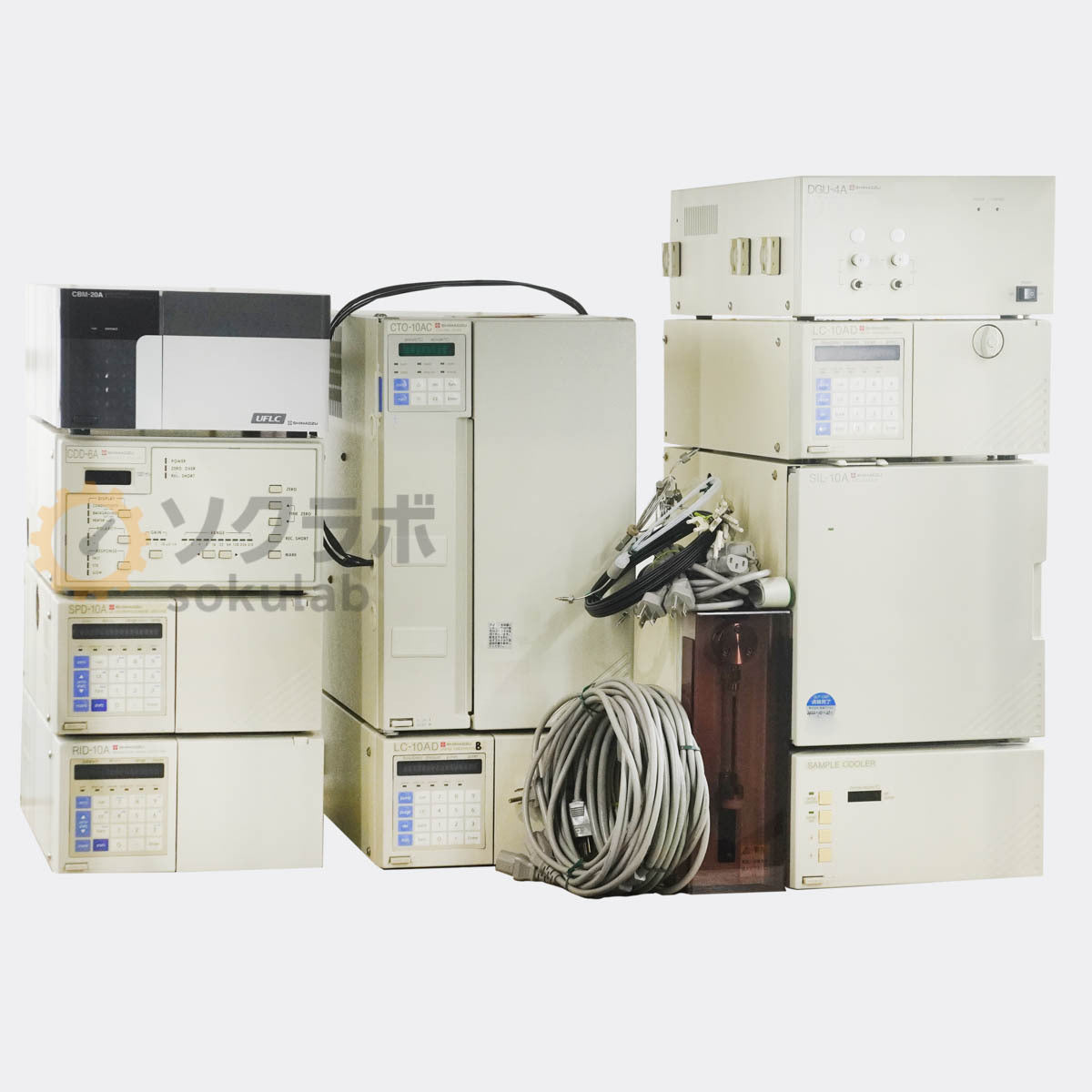Shimadzu HPLC System CBM-20A CDD-6A SPD-10A RID-10A LC-10AD SIL-10A [q1239168291]