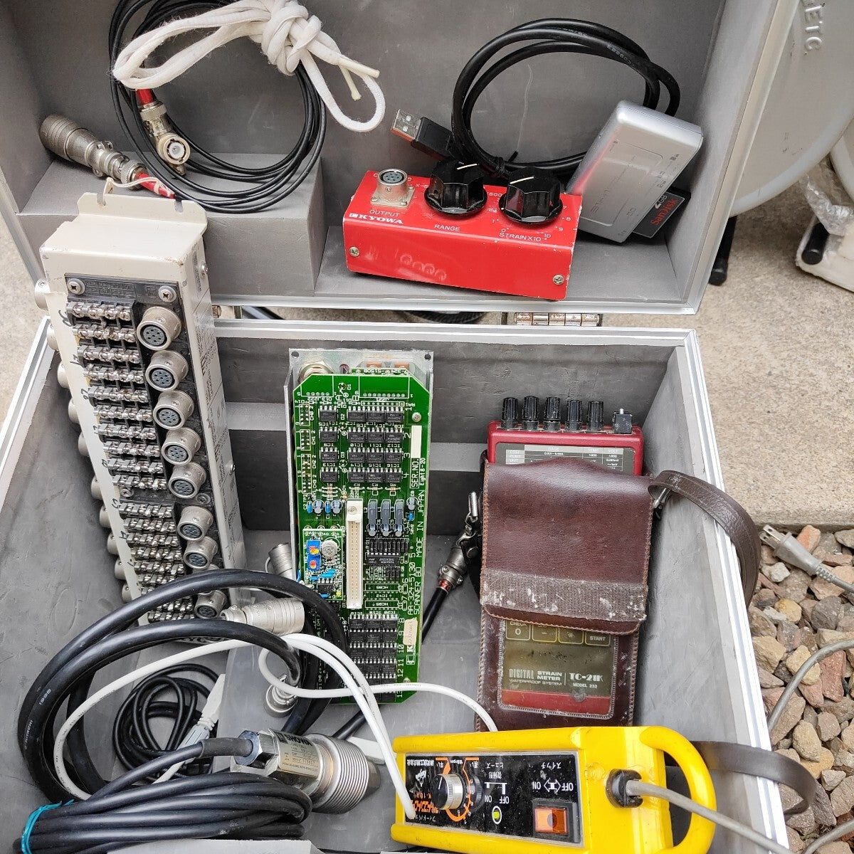 KYOWA Measurement Equipment Set Data Logger Cable Reel Lot [x1239480371]
