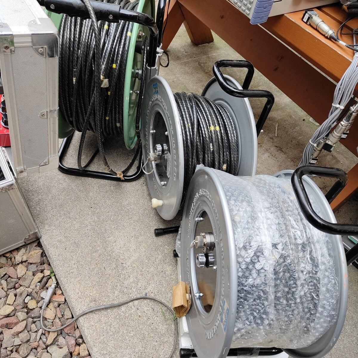 KYOWA Measurement Equipment Set Data Logger Cable Reel Lot [x1239480371]