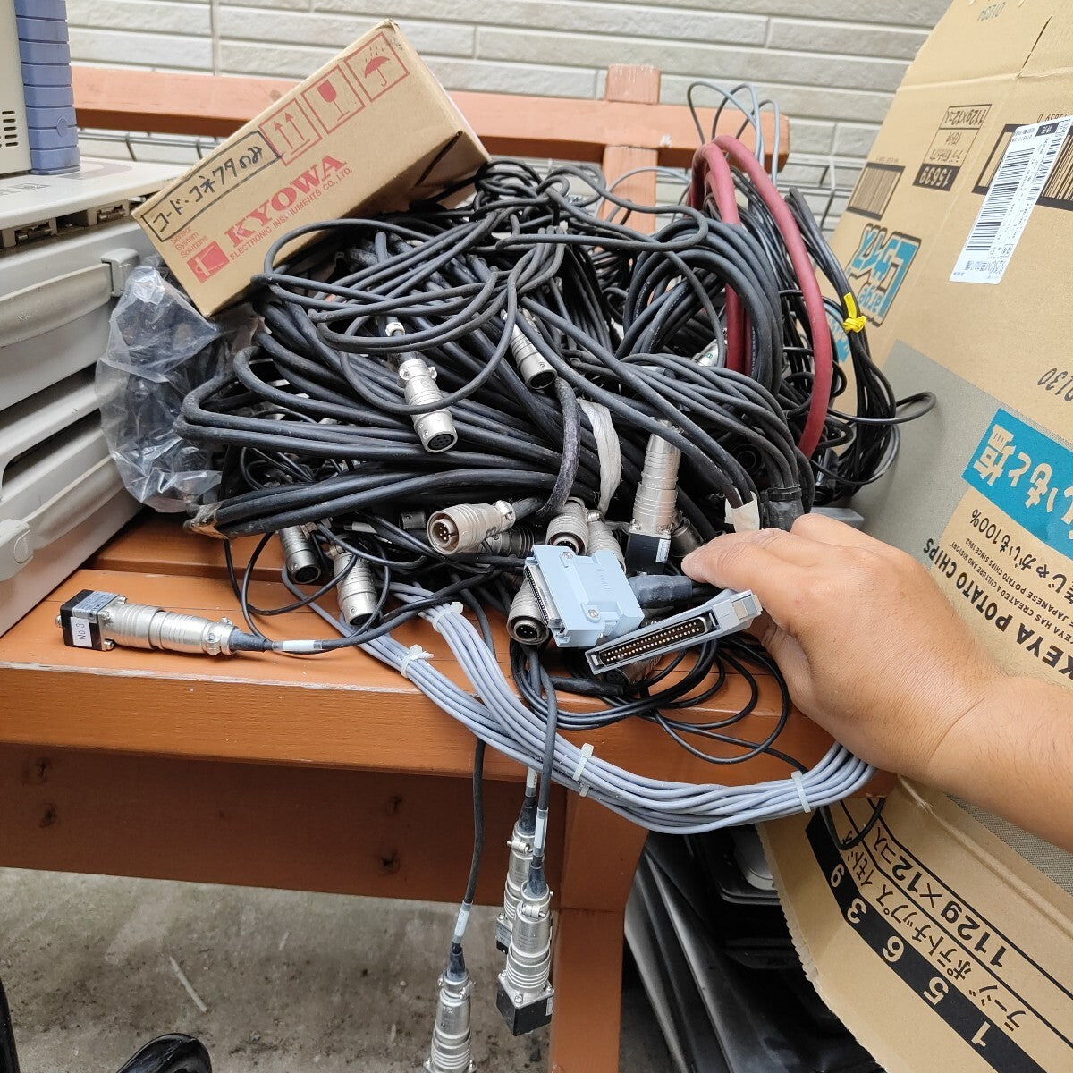 KYOWA Measurement Equipment Set Data Logger Cable Reel Lot [x1239480371]