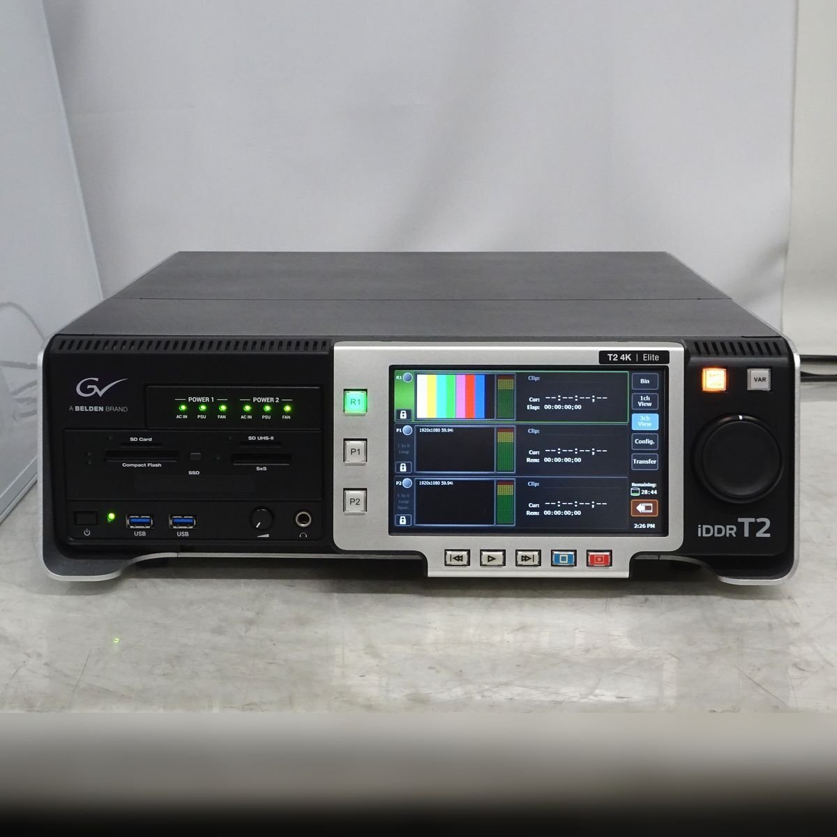 Grass Valley T2 4K Elite KTR4-ELT-CV40 Digital Disk Recorder 3G-SDI [j1239628881]