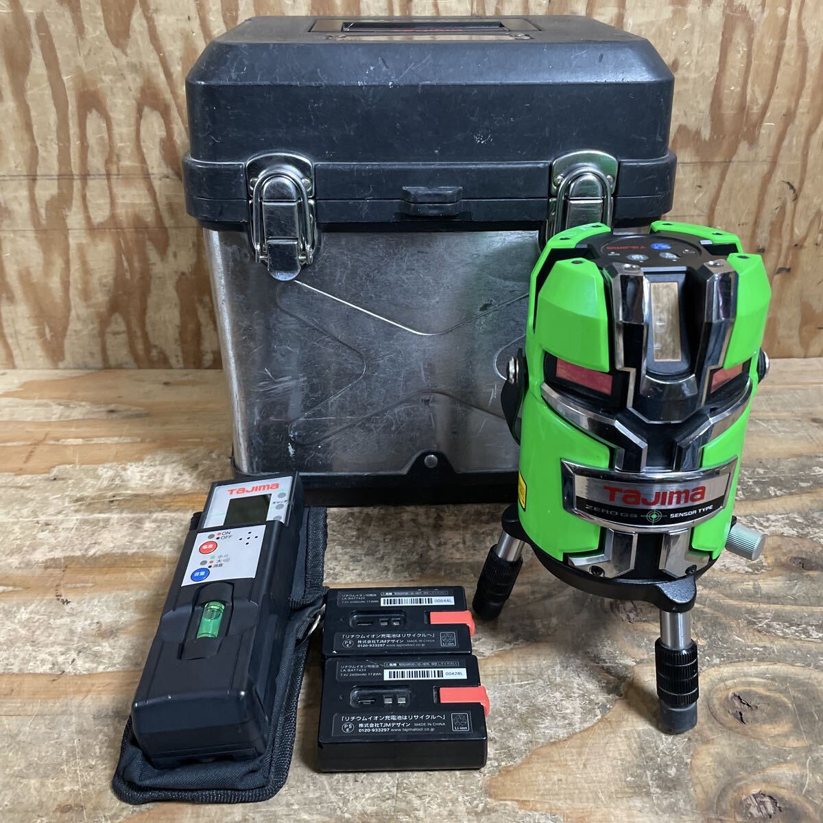 Tajima ZEROGS-KJC Laser Level Green Laser Full Line Cross with RCV-G 12 pcs [v1240002063]