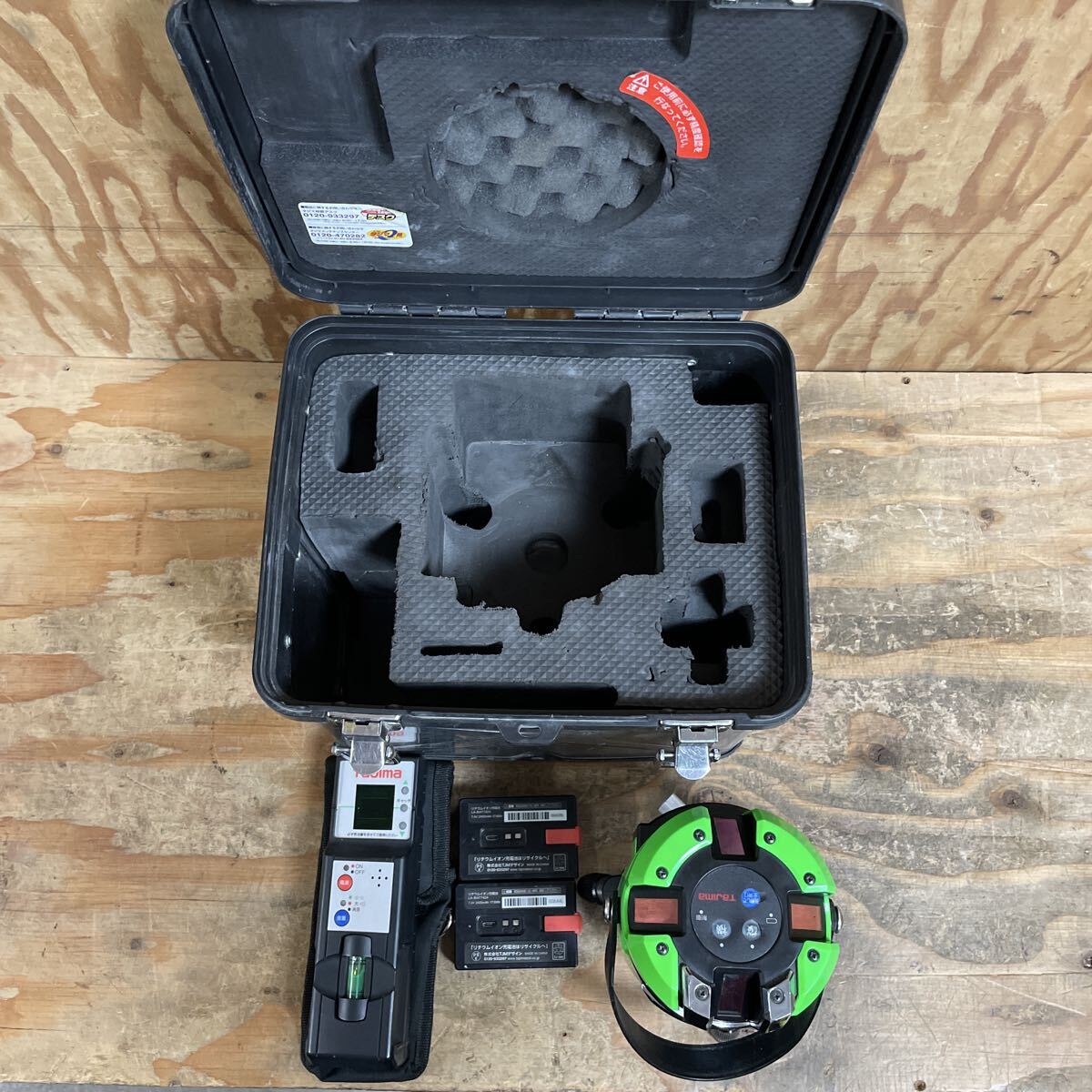 Tajima ZEROGS-KJC Laser Level Green Laser Full Line Cross with RCV-G 12 pcs [v1240002063]