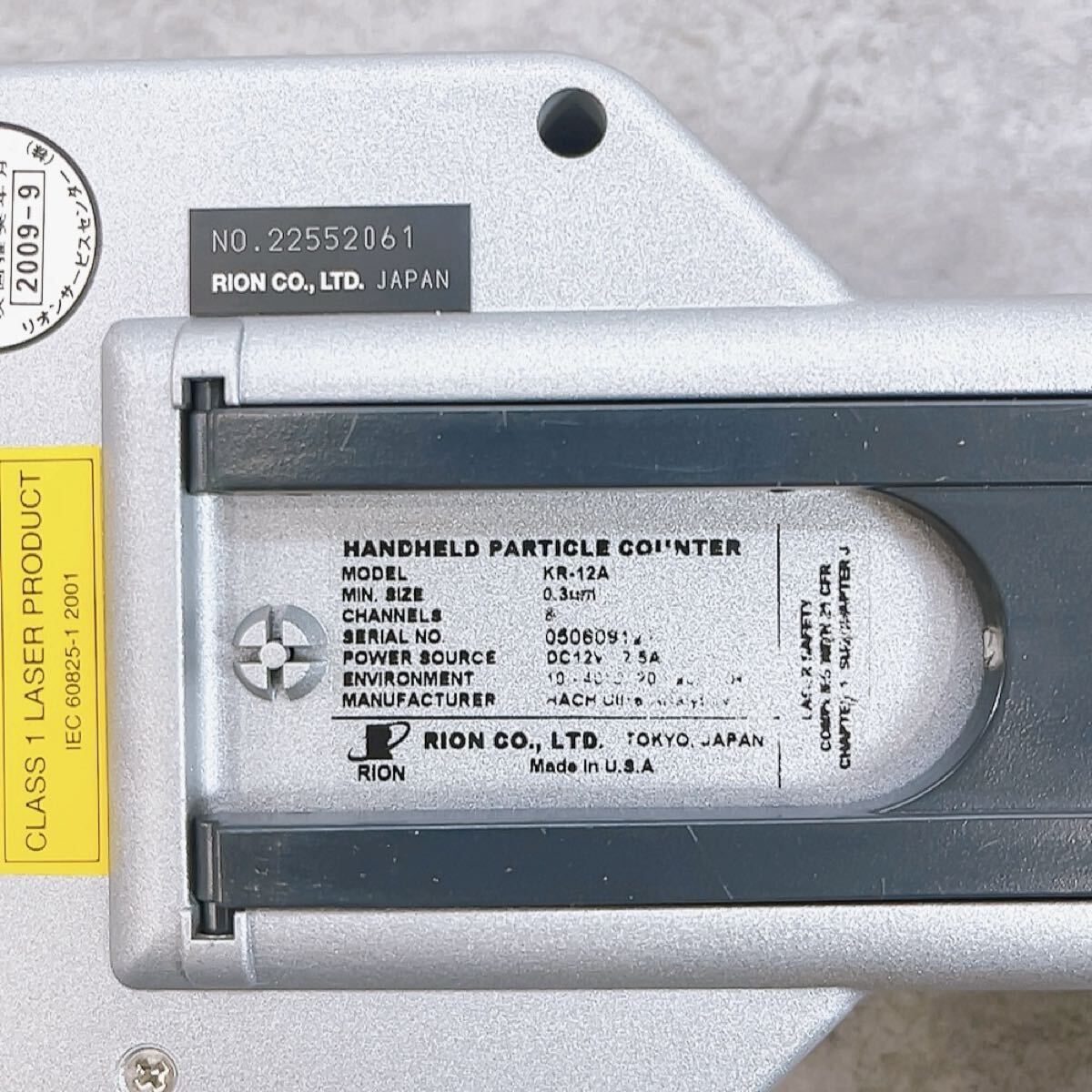 RION KR-12A Handheld Particle Counter with 6 Channels [m1240702939]