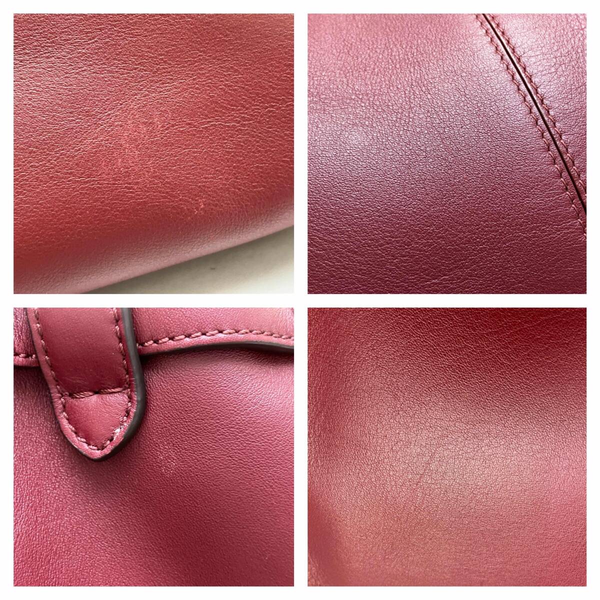 FENDI 8BN304 Handbag Large Wine Red with Dust Bag and Certificate [e1240819917]