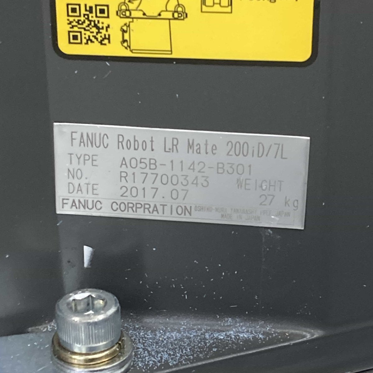 Fanuc LR Mate 200iD/7L Industrial Robot 2017 [d1241331789]
