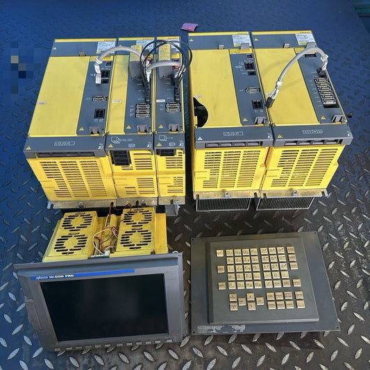 FANUC A06B-6110-H030 Amplifier Board with Screen Panel (for parts or not working) [u1241436958]