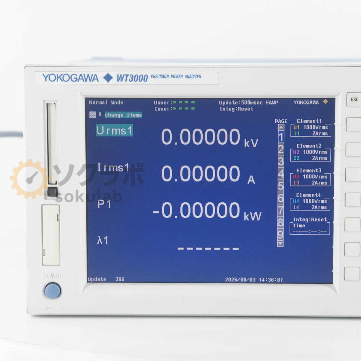 Yokogawa WT3000 Precision Power Analyzer 760304-40-SV-M/DA/C7 [s1241488229]