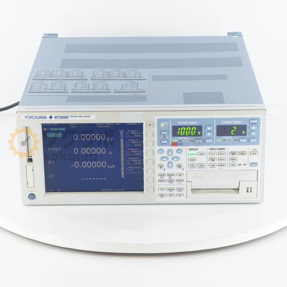 Yokogawa WT3000E Precision Power Analyzer WT3004E-2A4-30A0-D/B5/DA [c1241481589]
