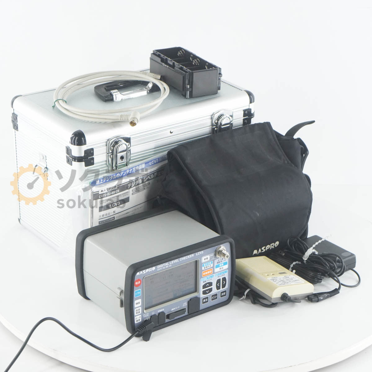 MASPRO LCV3 DIGITAL LEVEL CHECKER CATV VU BS CS with AC Adapter [p1241671257]