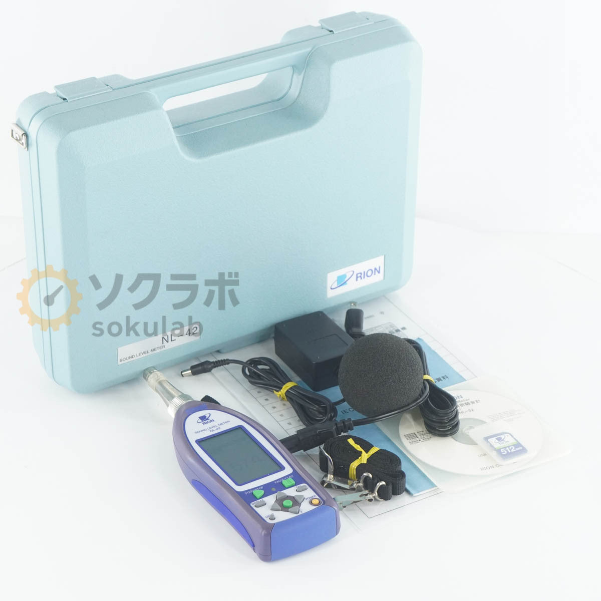 Rion NL-42 Sound Level Meter with NH-24 UC-52 [q1243143820]