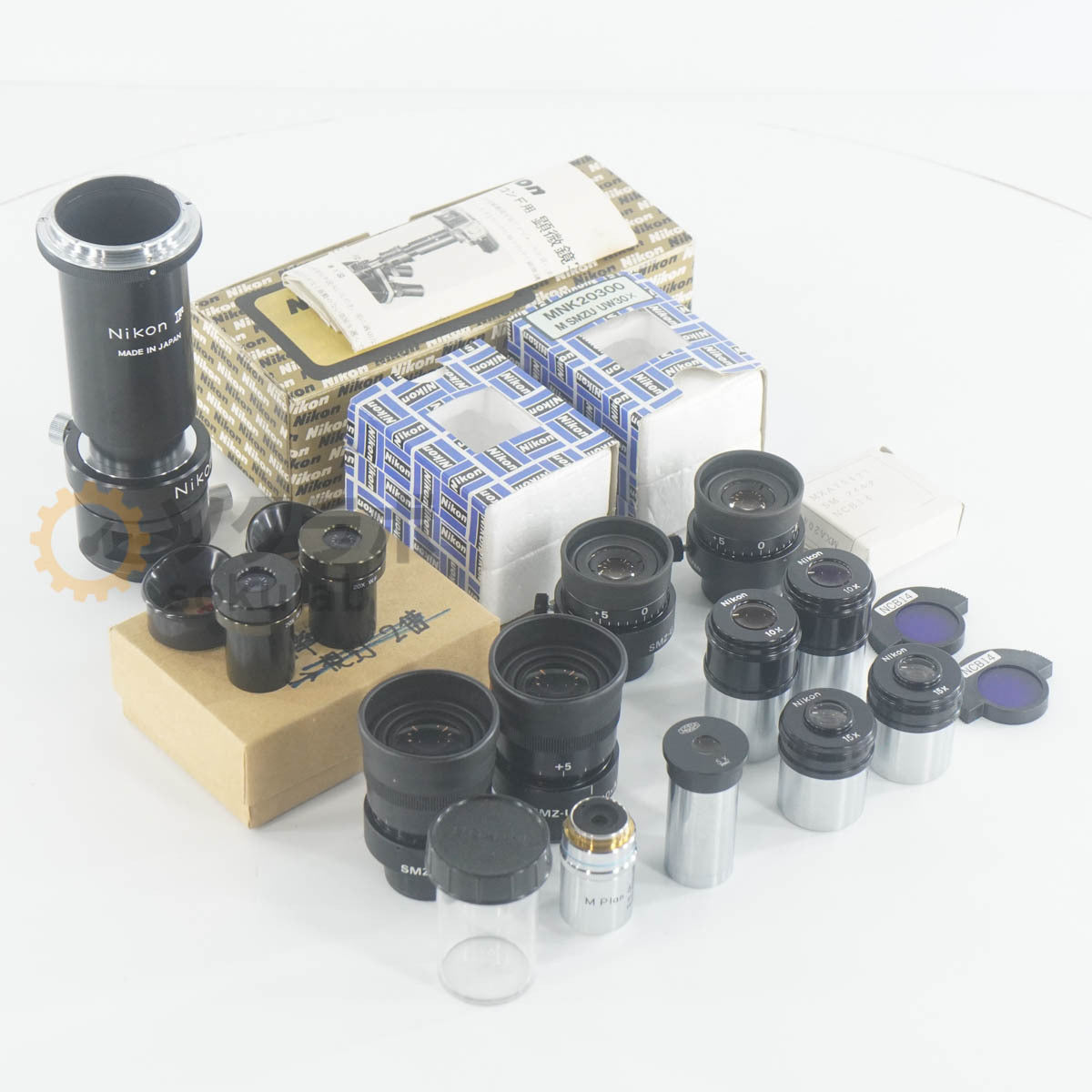 Nikon SMZ-U UW30x/7 UW10xA/24 Microscope Lens Set 15x 10x 5x [q1244198394]
