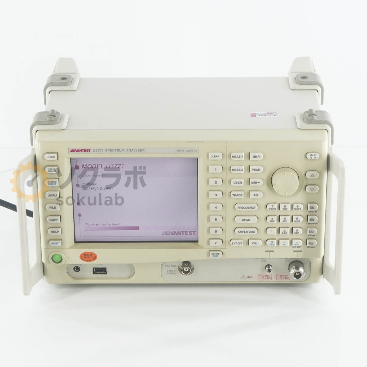 ADVANTEST U3771 SPECTRUM ANALYZER 9kHz-31.8GHz OPT 20 [b1244206804]