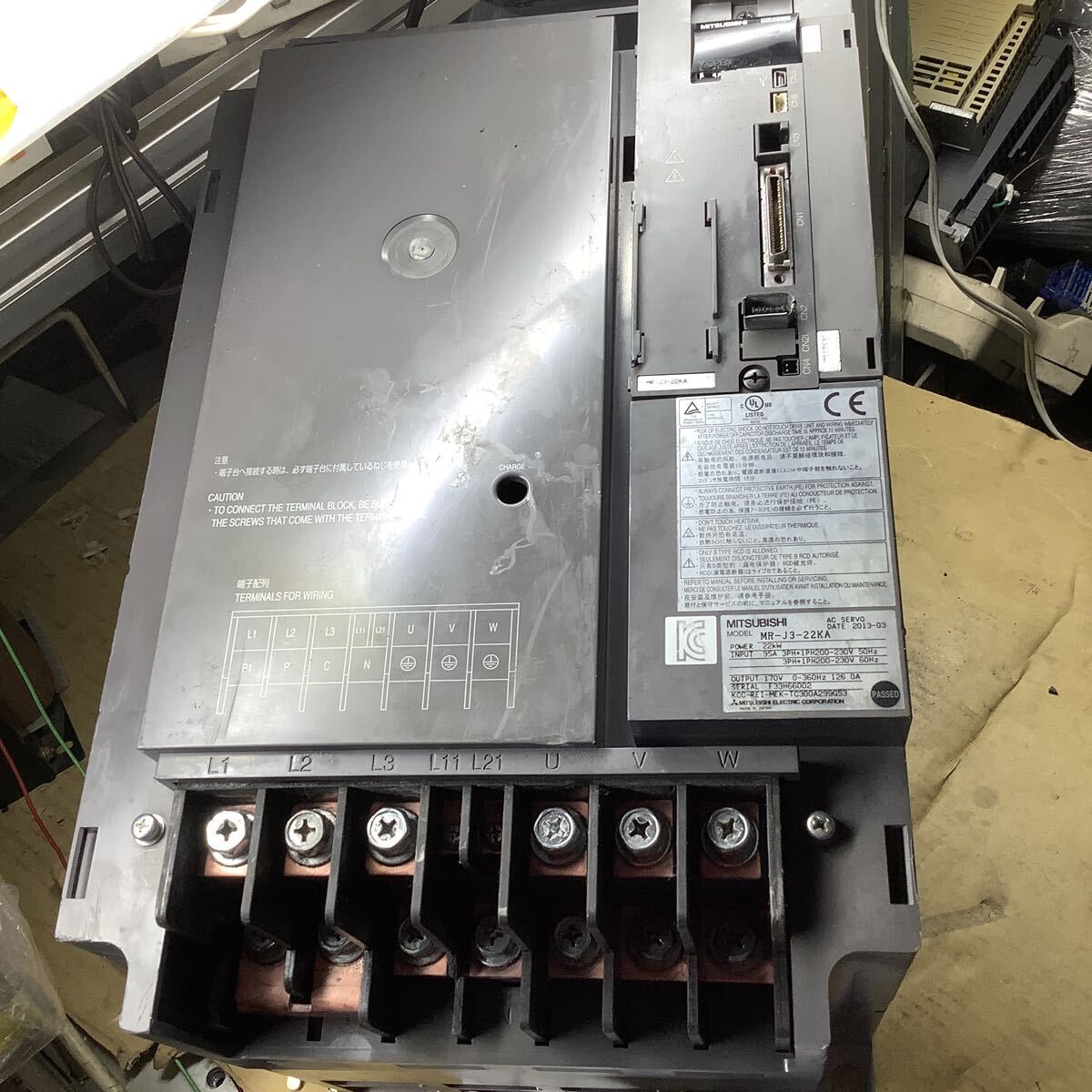 Mitsubishi Electric MR-J3-22KA AC Servo Amplifier 22kW Class (as-is) [g1244293017]