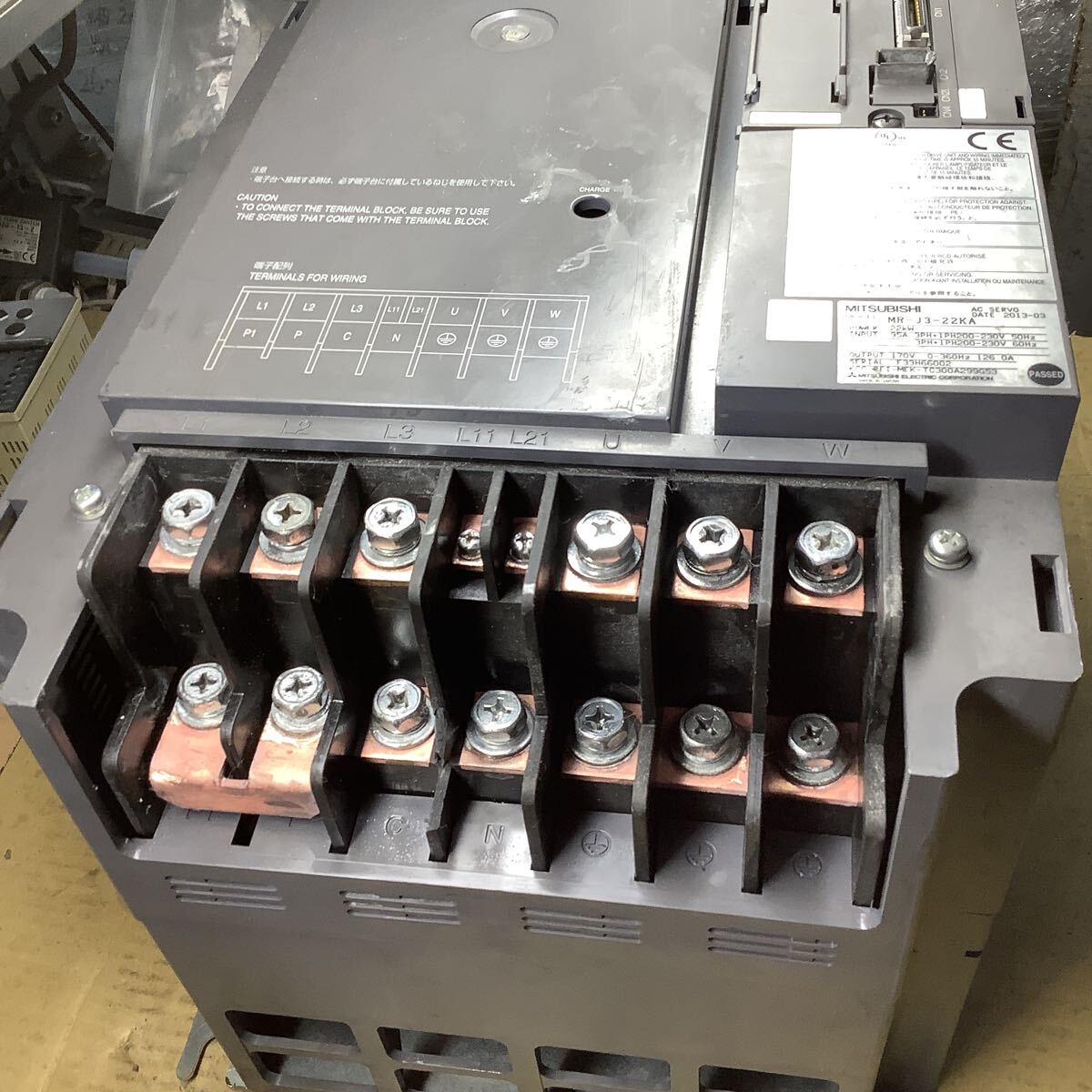 Mitsubishi Electric MR-J3-22KA AC Servo Amplifier 22kW Class (as-is) [g1244293017]