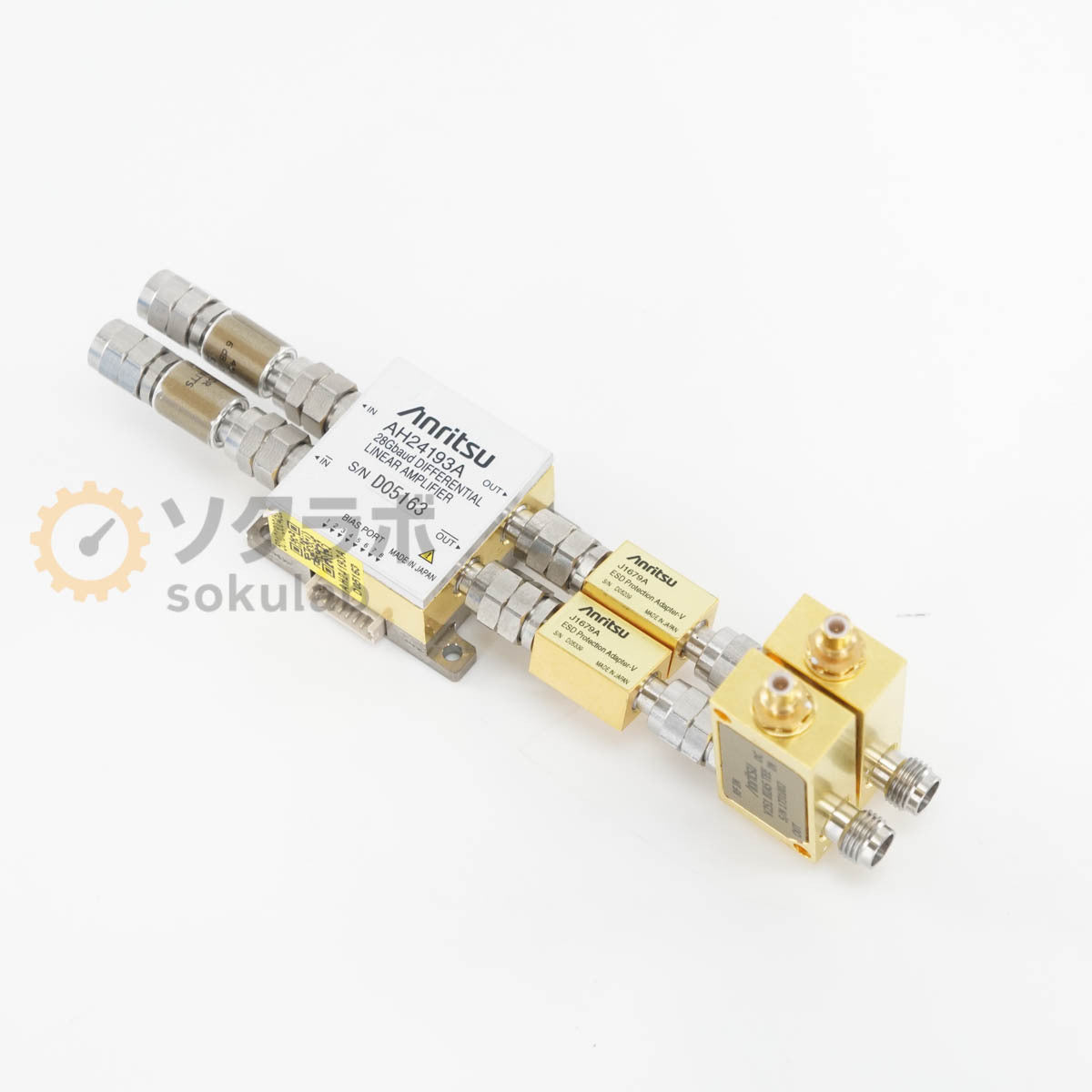 Anritsu AH24193A 28Gbaud Differential Linear Amplifier Adapter-V BIAS TEE 2 Units V251 2 Units J1679A 2 Units 41V-6 12 pcs [j1244325967]