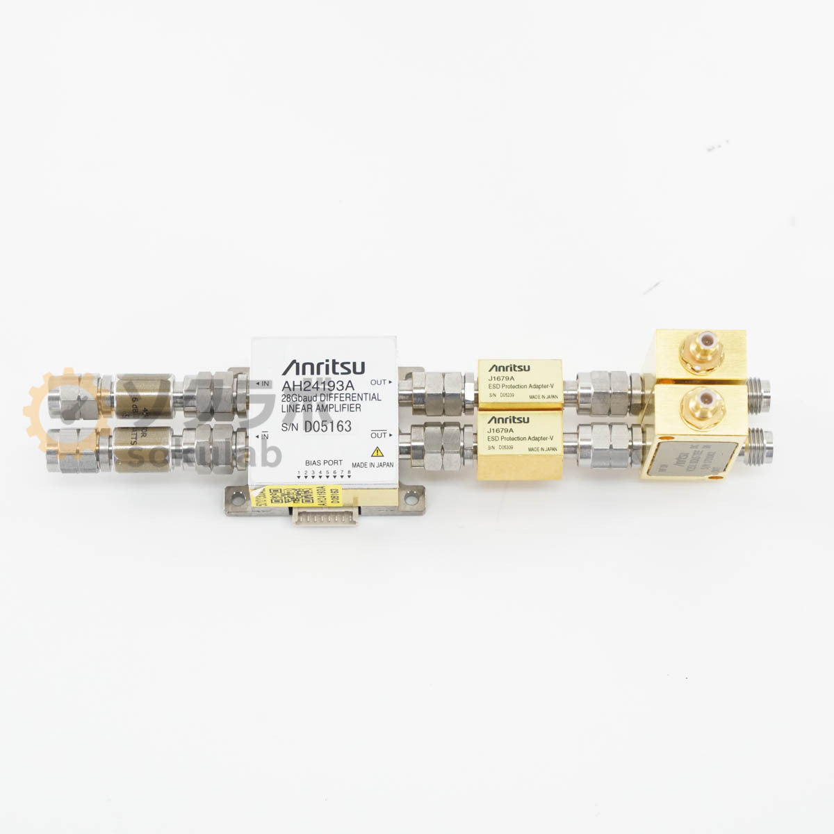 Anritsu AH24193A 28Gbaud Differential Linear Amplifier Adapter-V BIAS TEE 2 Units V251 2 Units J1679A 2 Units 41V-6 12 pcs [j1244325967]