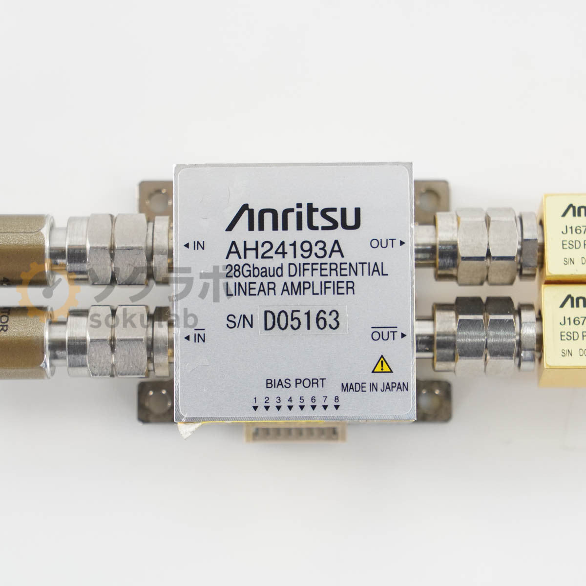 Anritsu AH24193A 28Gbaud Differential Linear Amplifier Adapter-V BIAS TEE 2 Units V251 2 Units J1679A 2 Units 41V-6 12 pcs [j1244325967]